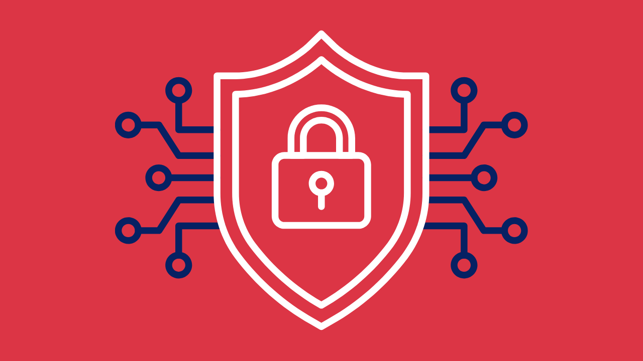 ai security image with a lock next to ai, indicating it's secure