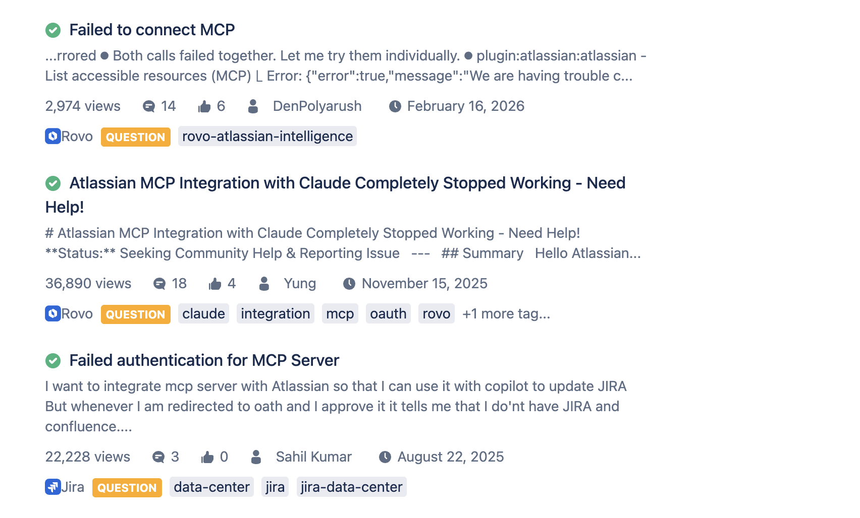 atlassian mcp complaints