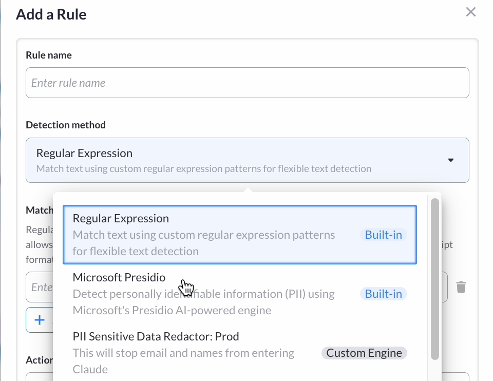 creating a custom rules engine in mcp manager