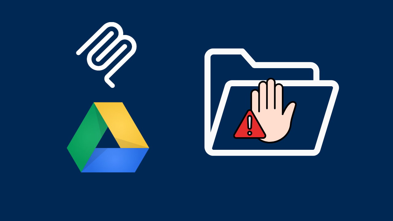 google workspace folders blocked