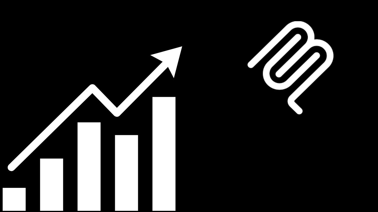 a graph going up and to the right next to the mcp logo