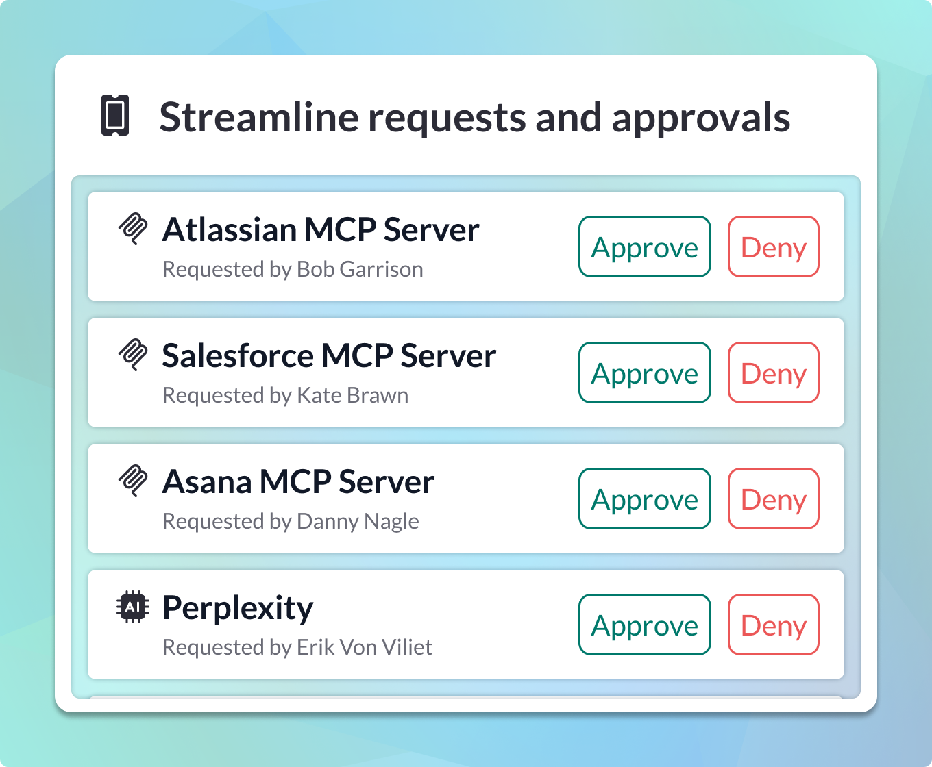 organization-wide governance for llms in mcp manager